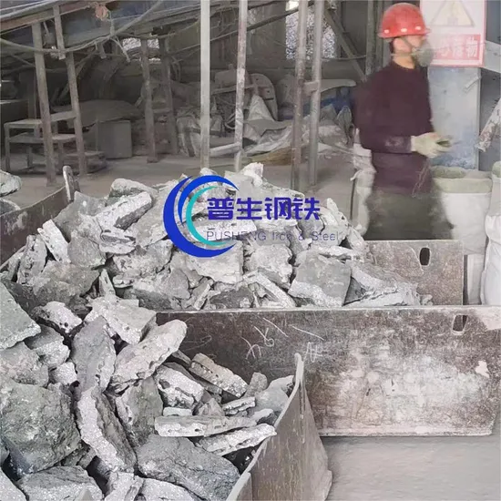 Suministro del fabricante Fecr ferrocromo bajo en carbono para fabricación de acero